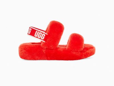 UGG Oh Yeah Womens Slides Red - AU 549RM